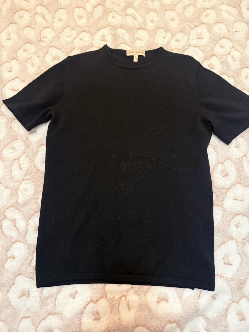 Emporio Armani Black Short-Sleeve Crewneck Tee